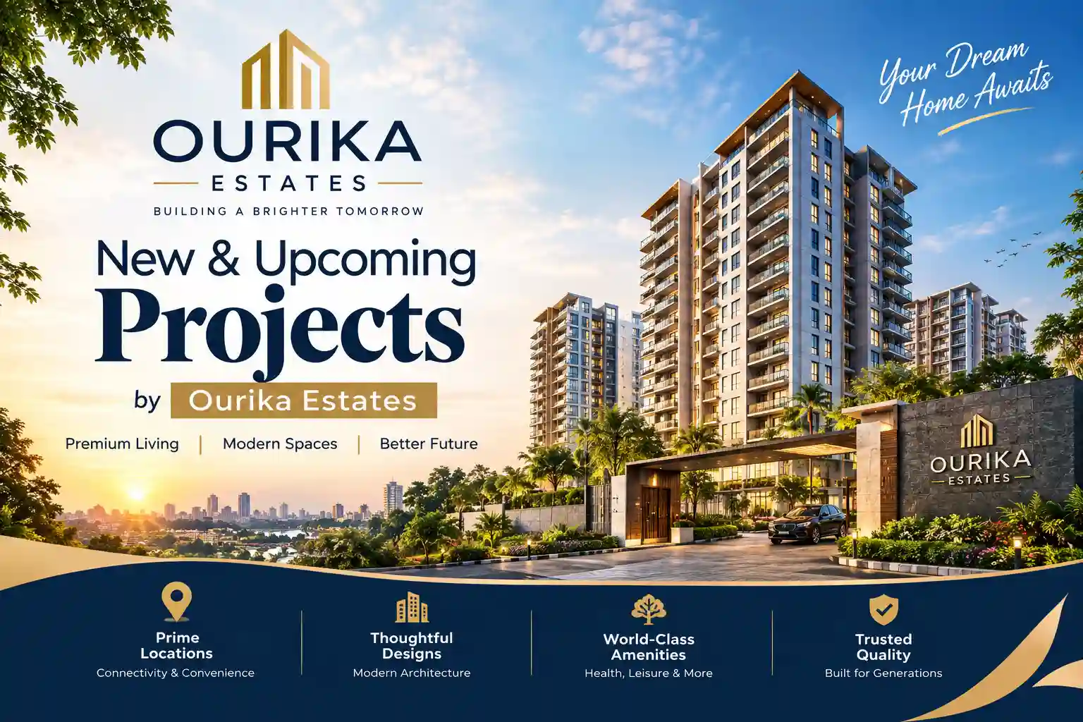 Ourika Estates new and upcoming residential projects in Ghaziabad and Lucknow